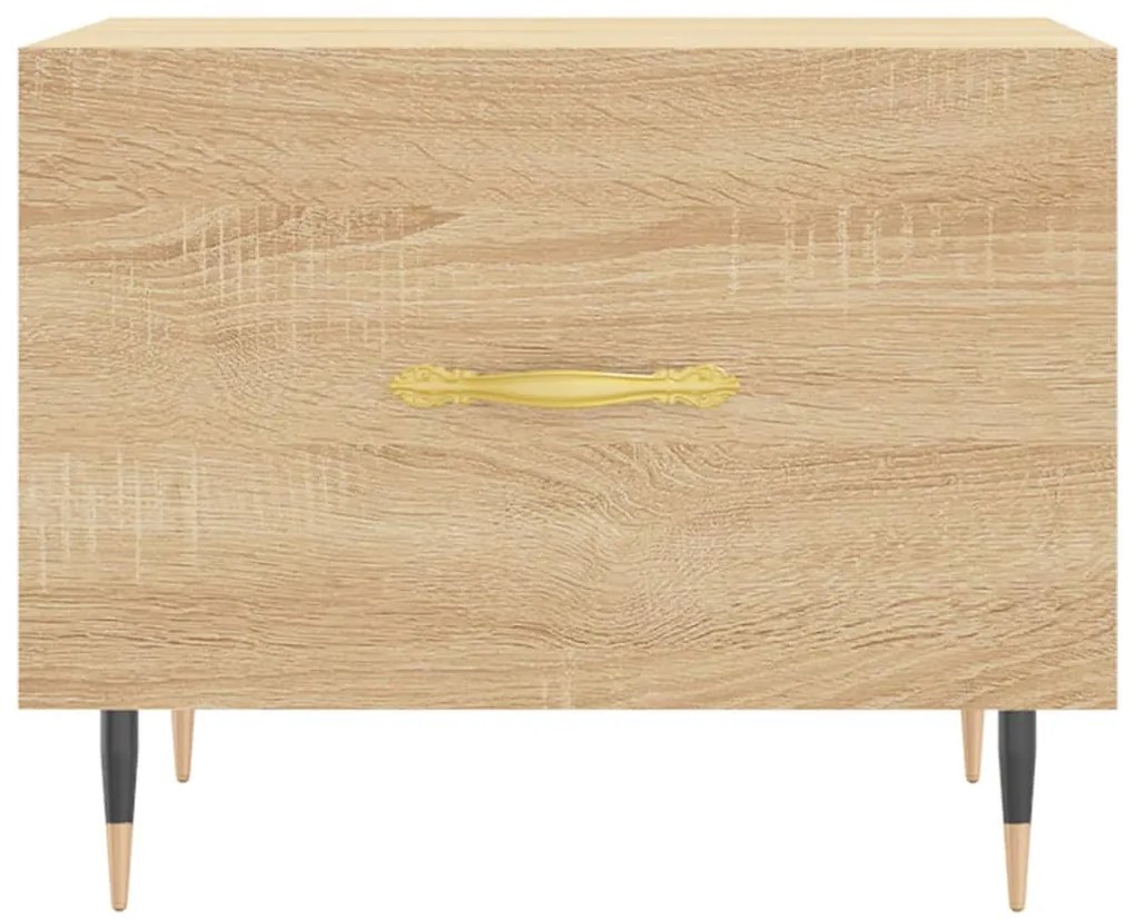 vidaXL Τραπεζάκι Σαλονιού Sonoma Δρυς 50x50x40 εκ. Επεξεργασμένο Ξύλο