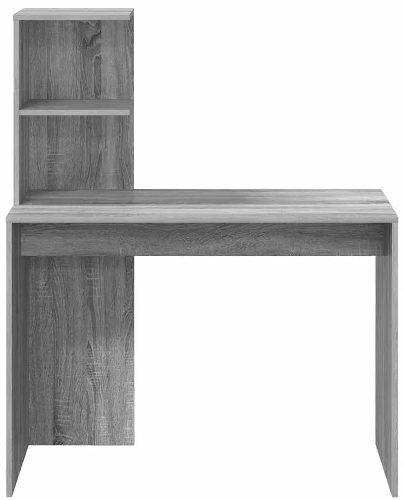 vidaXL Γραφείο Γκρι sonoma 102 x 50 x 124 εκ. Επεξεργασμένο ξύλο