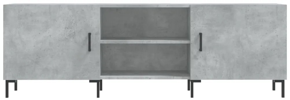 vidaXL Έπιπλο Τηλεόρασης Γκρι Σκυροδέματος 150x30x50 εκ. Επεξ. Ξύλο