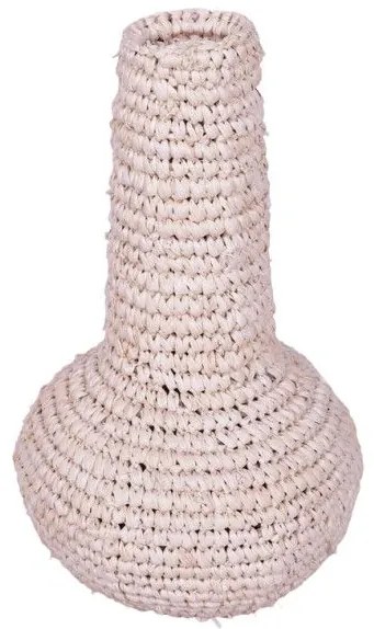 Βάζο Sannery Inart sisal Φ18x30εκ 337-000042 337-000042 Μπεζ