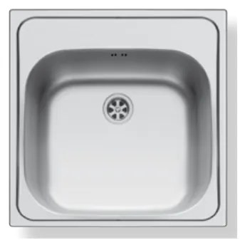 Maidsinks by Pyramis Inset Σατινέ Ανοξείδωτος Νεροχύτης 45 cm 101036301