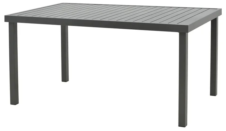Τραπέζι Kliton  pakoworld αλουμινίου μαύρο 150x80x74εκ - 288-000007