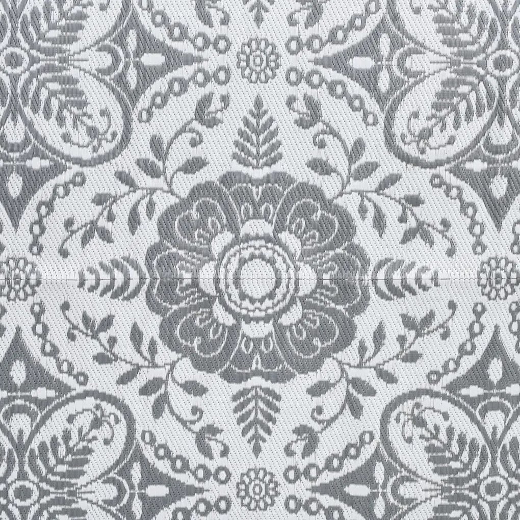 vidaXL Χαλί εξωτερικού χώρου ARAKIL ανοιχτό γκρι 190x290 cm PP