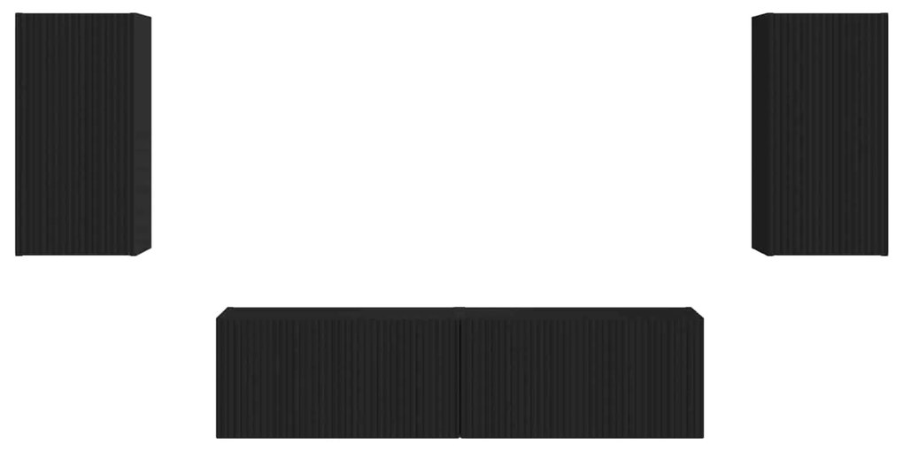 vidaXL 2 pcs Μαύρο