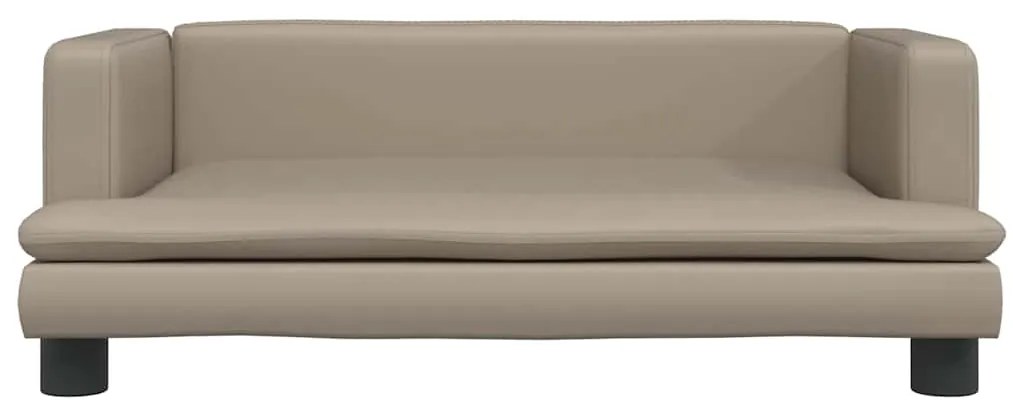 vidaXL Κρεβάτι Σκύλου Καπουτσίνο 80 x 45 x 30 εκ. από Συνθετικό Δέρμα
