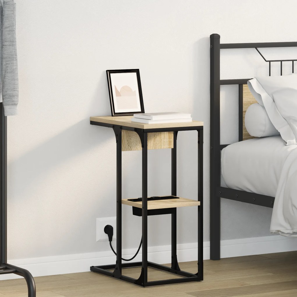 vidaXL Κομοδίνο Sonoma Oak 41.5 x 26 x 60.5 εκ Επεξεργασμένο ξύλο