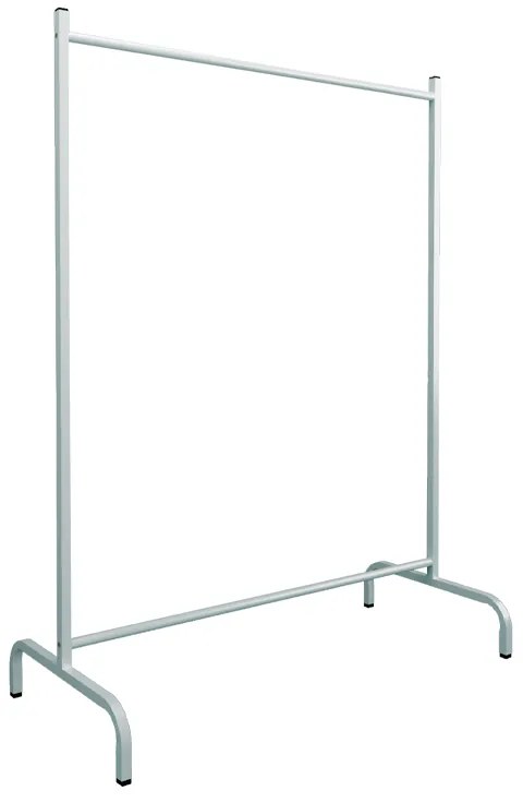 Επιδαπέδια κρεμάστρα Silman Megapap μεταλλική χρώμα λευκό 104x48x137εκ.