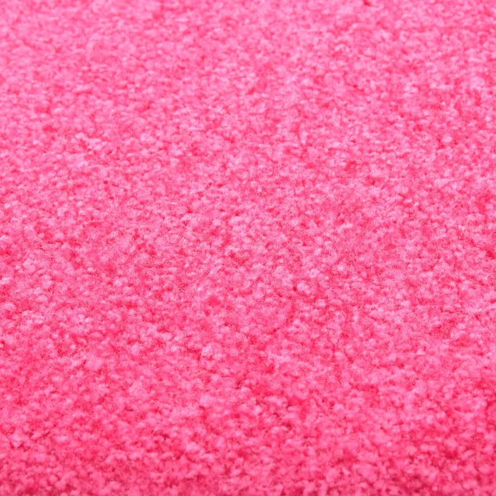 vidaXL Πατάκι Εισόδου Πλενόμενο Ροζ 60 x 180 εκ.