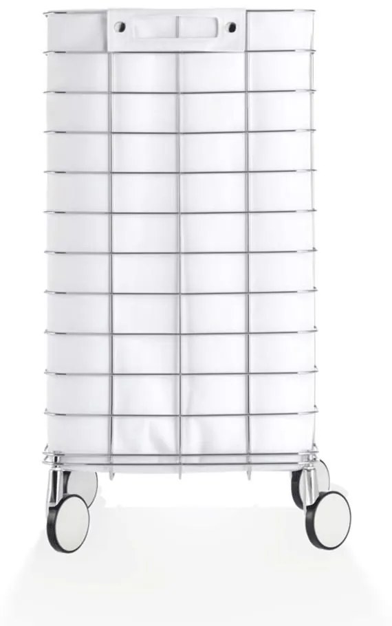 Καλάθι Απλύτων 0613750 73x35x35cm White-Chrome Decor Walther Stainless Steel