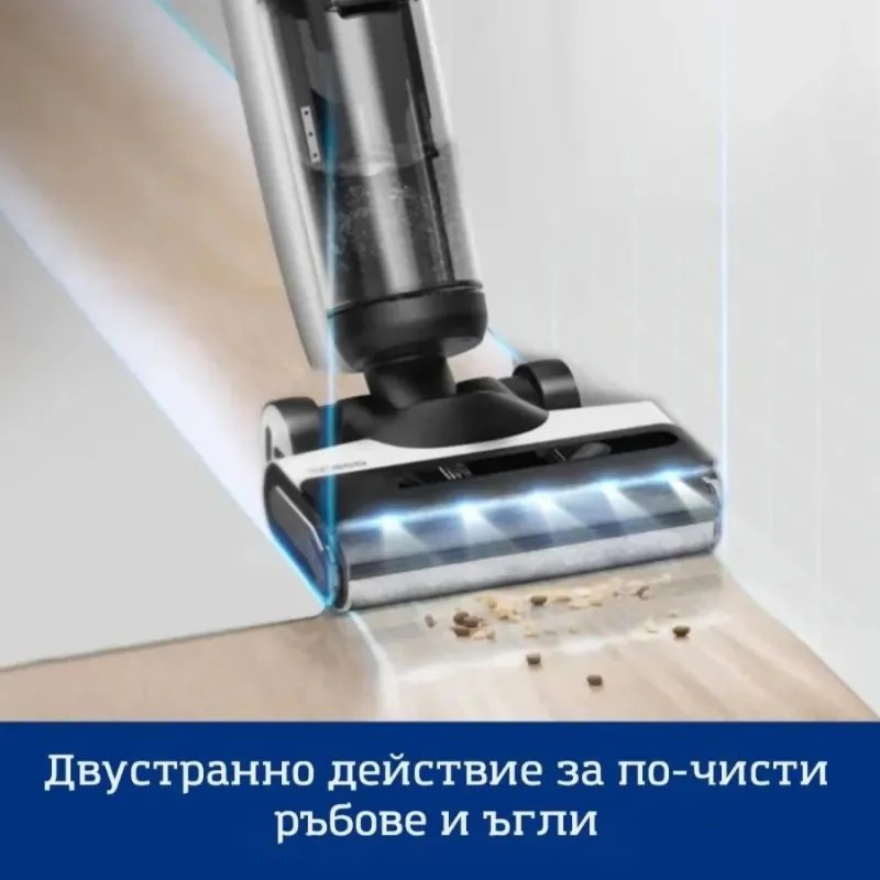 Tineco Floor One S7 Flashdry Pet ηλεκτρική σκούπα, 230W, 0.72 l βρώμικο/0.85 l καθαρό, 40 λεπτά αυτονομία, 4 λειτουργίες, σύστημα αυτοκαθαρισμού FlashDry, οθόνη LED, Μαύρο