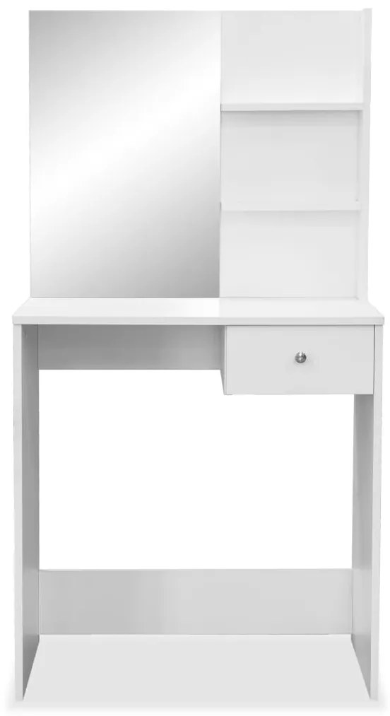 vidaXL Μπουντουάρ Λευκό 75 x 40 x 141 εκ. από Επεξ. Ξύλο