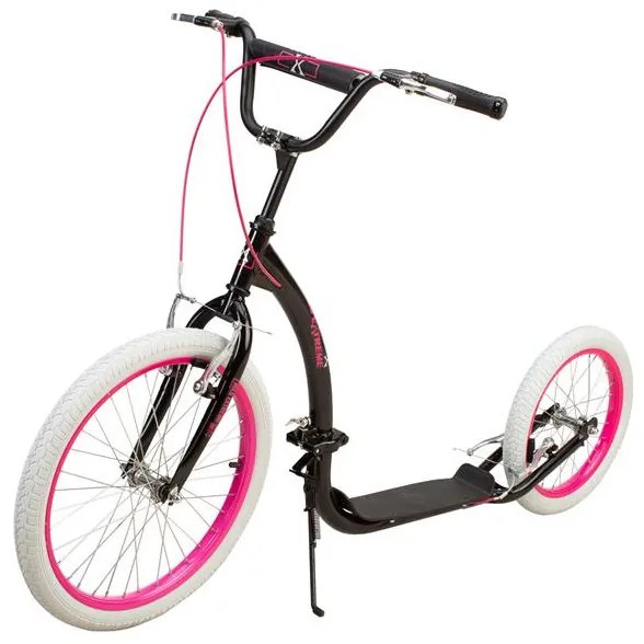 Πατίνι Scooter Nils Extreme Με Φουσκωτά Λάστιχα Μαύρο/Ροζ WH227F