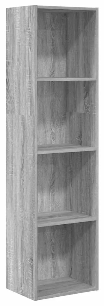 vidaXL Βιβλιοθήκη Γκρι Sonoma 40x30x152 εκ. από Επεξεργ. Ξύλο