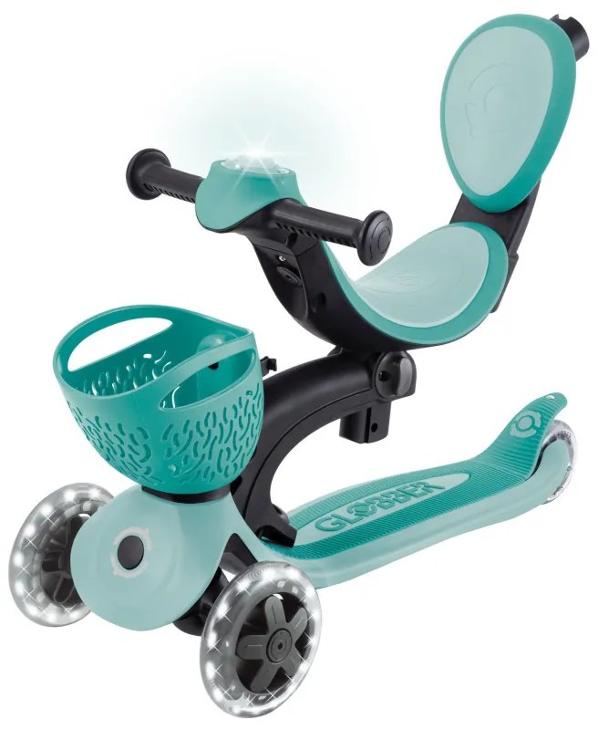 Globber Scooter Go.Up Baby Lights 360 Mint