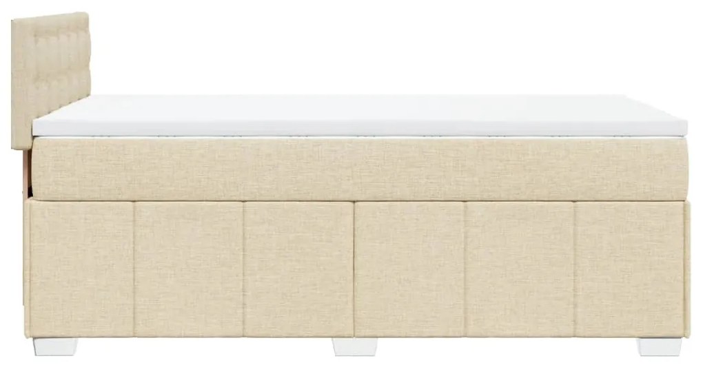 ΚΡΕΒΑΤΙ BOXSPRING ΜΕ ΣΤΡΩΜΑ ΚΡΕΜ 90X200 ΕΚ.ΥΦΑΣΜΑΤΙΝΟ 3289270