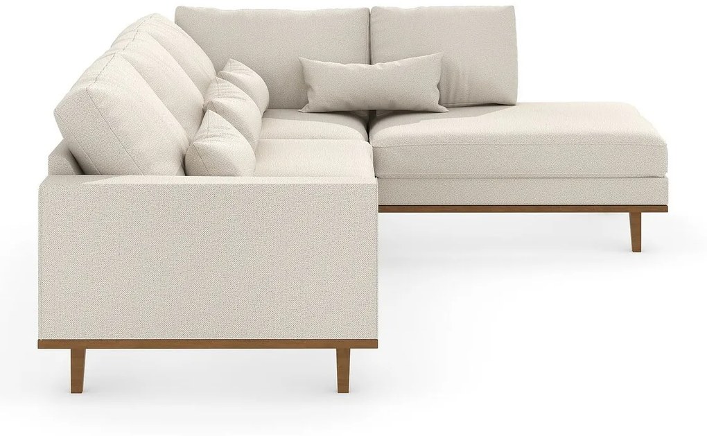 Γωνιακός Καναπές Seattle K106, Beige, 291x202x85cm, Πόδια: Ξύλο, Ξύλο: Πεύκο | Epipla1.gr