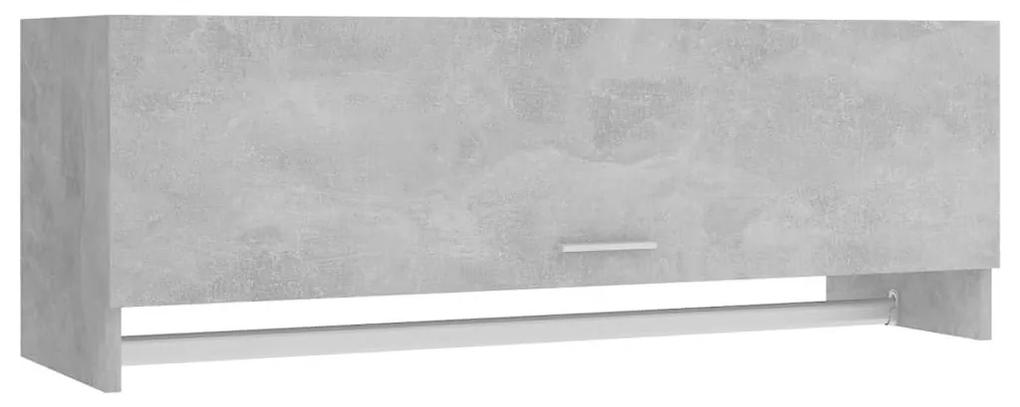 Ντουλάπα Γκρι Σκυροδέματος 100 x 32,5 x 35 εκ. από Μοριοσανίδα - Γκρι