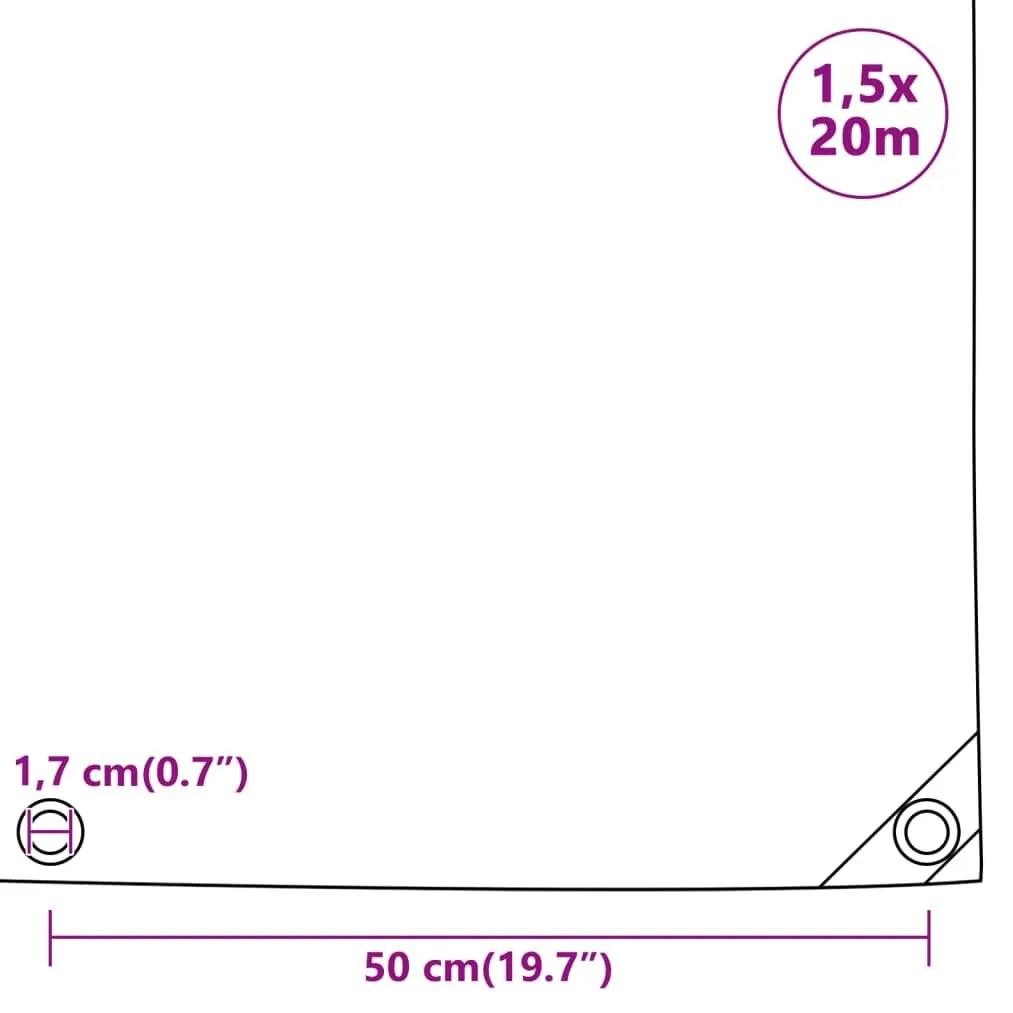 Μουσαμάς Μαύρος 650 γρ./μ.² 1,5 x 20 μ. - Μαύρο