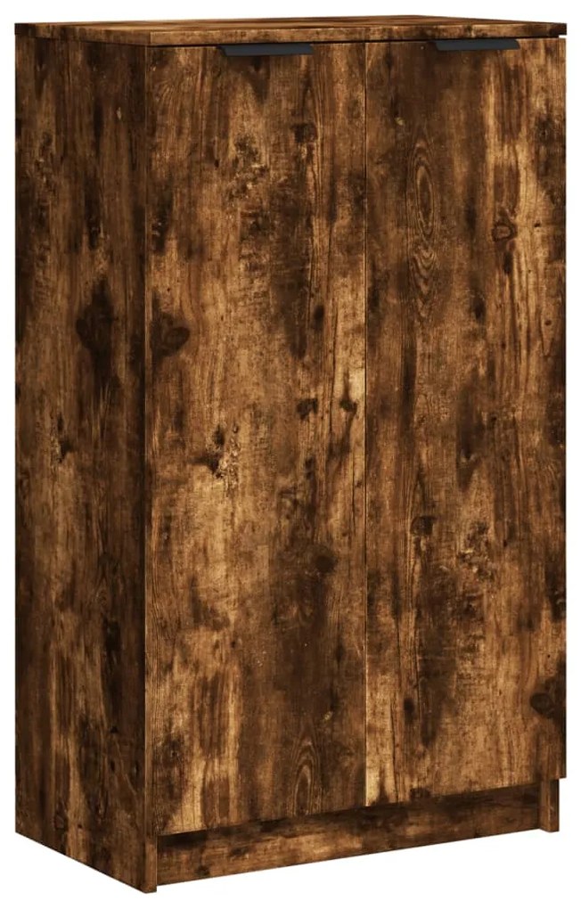 vidaXL Παπουτσοθήκη Καπνιστή Δρυς 59x35x100 εκ. από Επεξεργασμένο Ξύλο