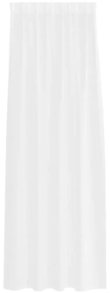 vidaXL Κουρτίνα βυσσινί 2 pcs Λευκό 260 x 140 εκ. Πολυεστέρας