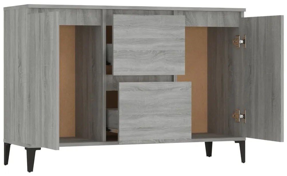 vidaXL Μπουφές Γκρι Sonoma 102 x 35 x 70 εκ. από Επεξεργασμένο Ξύλο