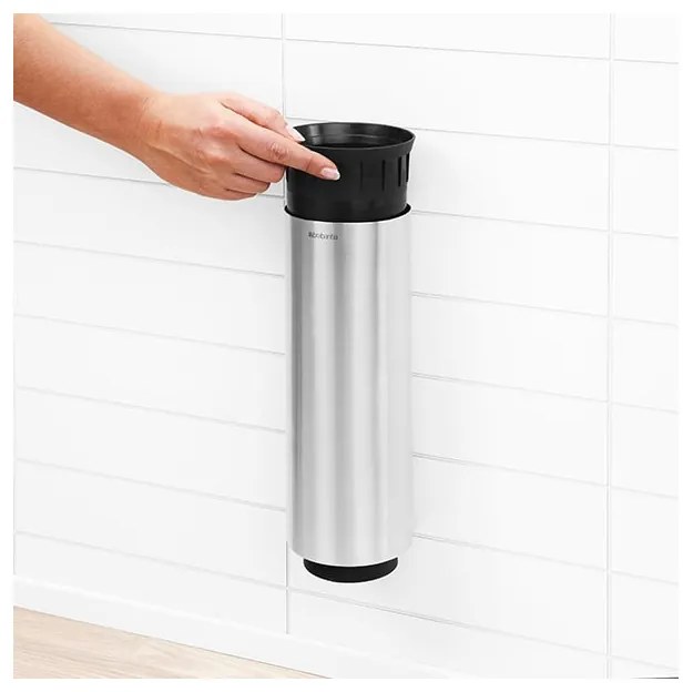Βούρτσα τουαλέτας Brabantia Profile 90300284, 43 cm, Πλήρως επικαλυμμένη βούρτσα, Επιτοίχια τοποθέτηση, Inox