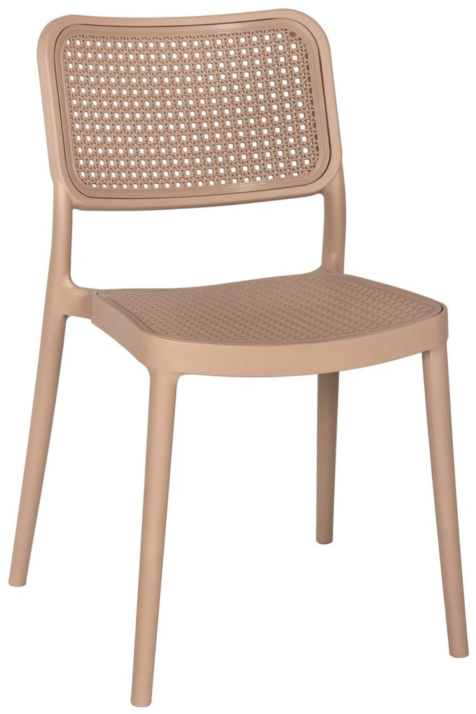 Καρέκλα MEKO C5934.03 Πολυπροπυλενίου Καπουτσίνο 51x52x80Yεκ. 51x52x80 εκ.