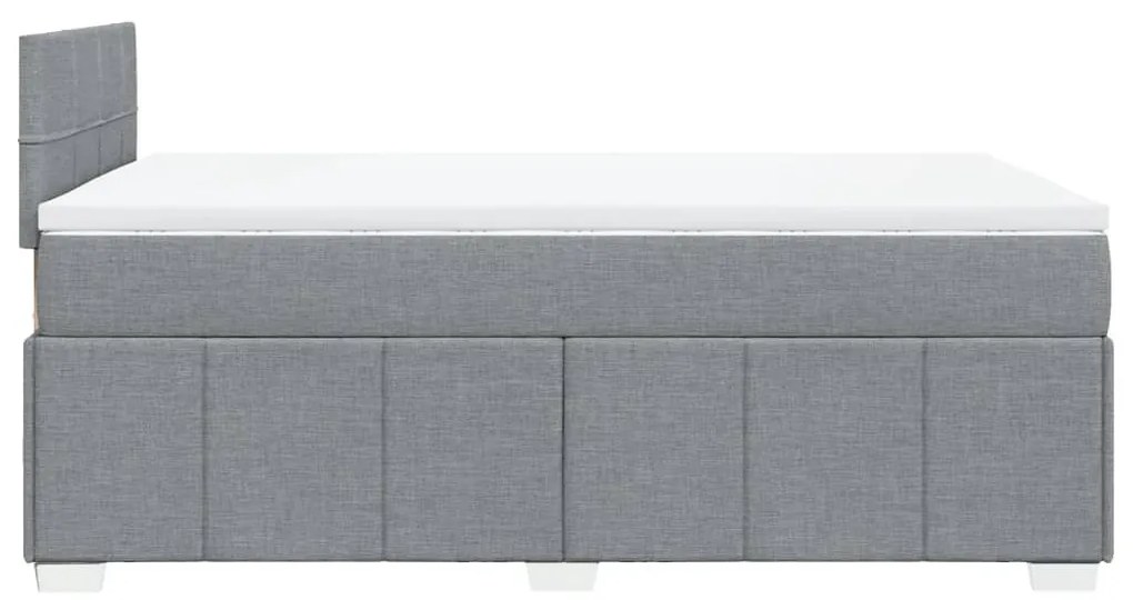 ΚΡΕΒΑΤΙ BOXSPRING ΜΕ ΣΤΡΩΜΑ ΑΝΟΙΧΤΟ ΓΚΡΙ 120X190 ΕΚ. ΥΦΑΣΜΑΤΙΝΟ 3287007