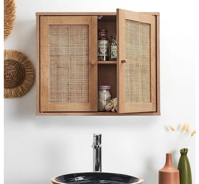 Επιτοίχιο Έπιπλο Μπάνιου Bali Home Deco Factory με διαστάσεις 60x20x50cm