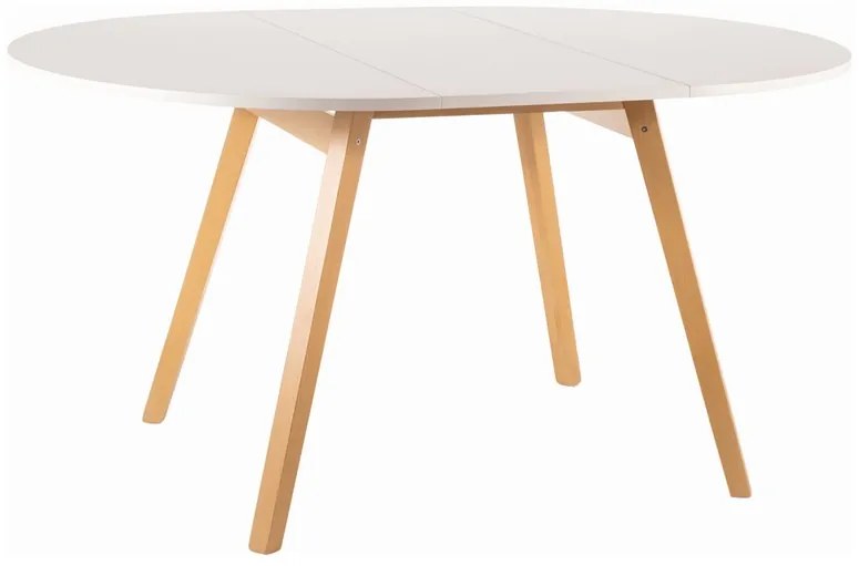 OPERA TABLE WHITE MAT / BEECH FI 102 (102-142) DIOMMI OPERABMBUFI102