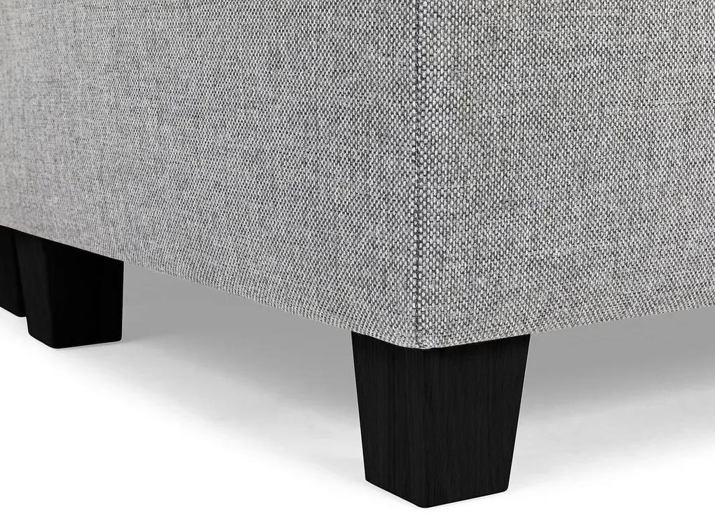 Γωνιακός Καναπές Scandinavian Choice C155, Μαύρο, Ανοιχτό γκρι, 284x284x80cm, Πόδια: Πλαστική ύλη | Epipla1.gr