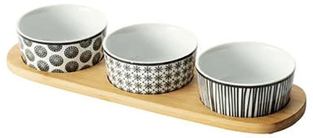 Ορντεβιέρα 3 Θέσεων Σε Βάση Bamboo Bohemia 07.160638 Multi Ceramic
