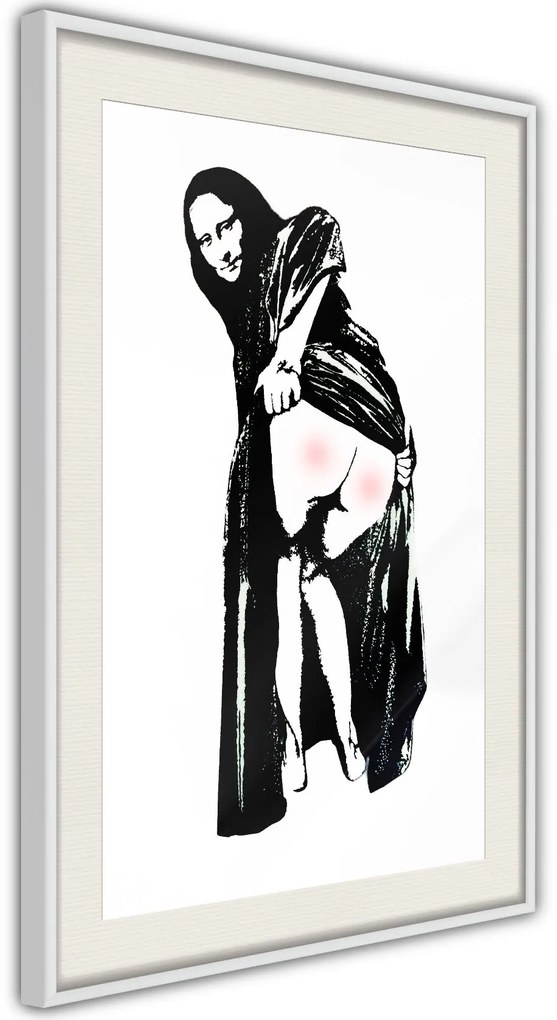 Αφίσα - Moona Lisa - 20x30 - Μαύρο - Με πασπαρτού