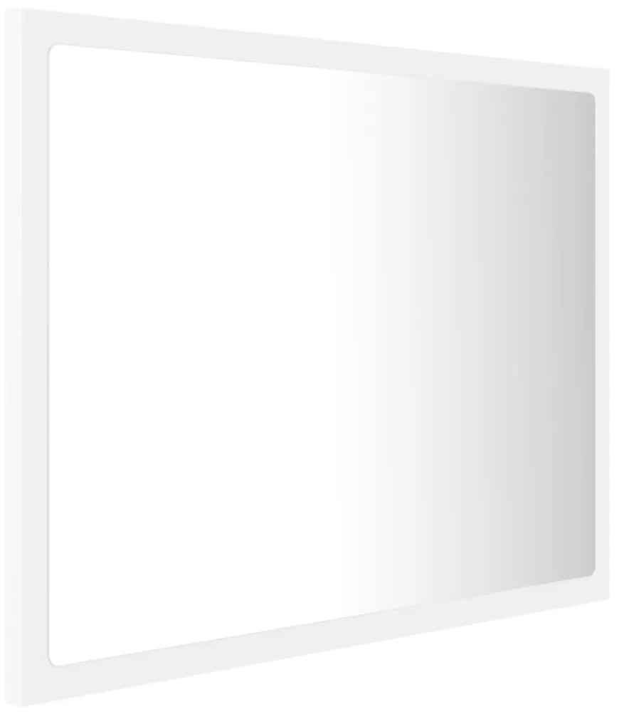 vidaXL Καθρέφτης Μπάνιου με LED Λευκός 60 x 8,5 x 37 εκ. Ακρυλικός