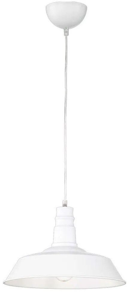 Φωτιστικό Οροφής Will R30421001 1xE27 60W Φ36cm 150cm White RL Lighting Μέταλλο