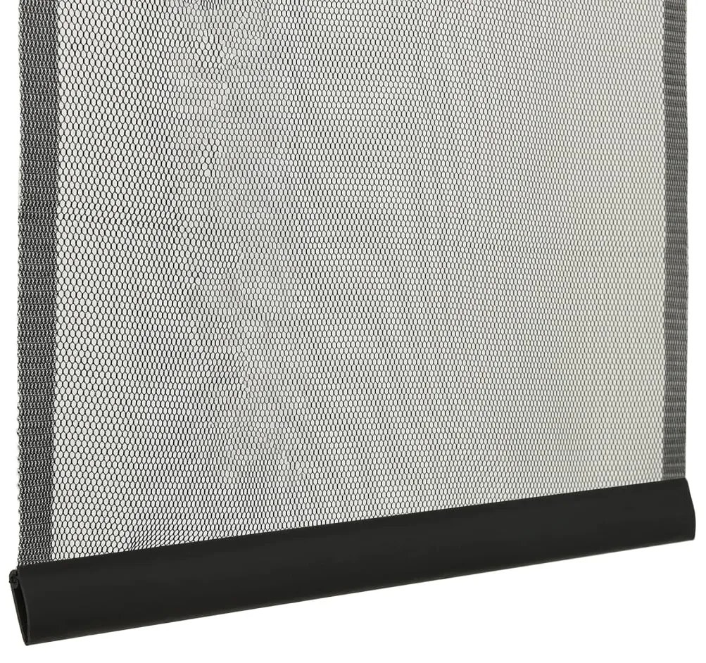 vidaXL Σήτα Πόρτας Κουρτίνα 10 Τεμαχίων Μαύρη 240 x 240 εκ.