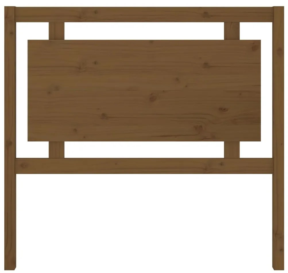 vidaXL Κεφαλάρι Κρεβατιού Μελί 105,5 x 4 x 100 εκ. Μασίφ Ξύλο Πεύκου