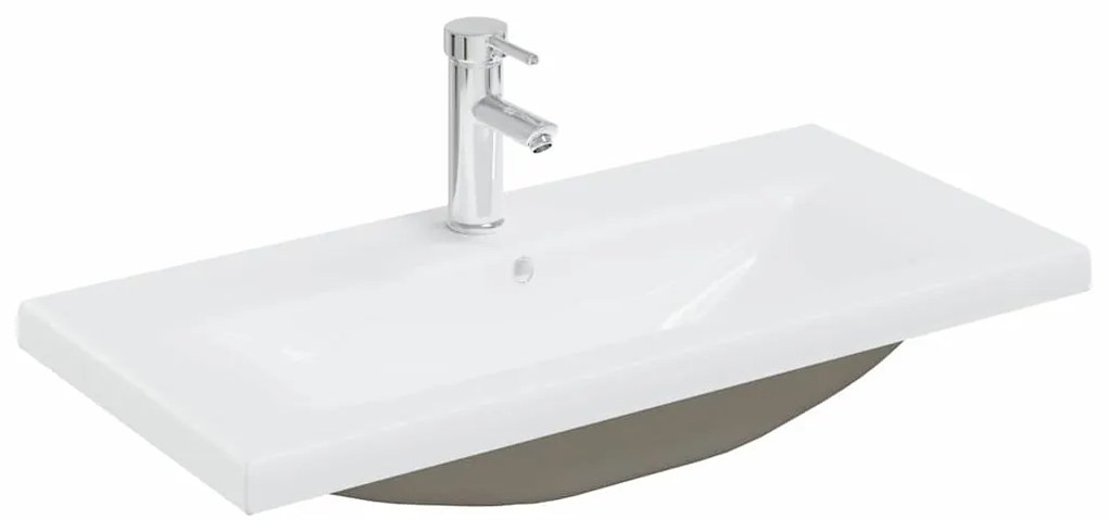 vidaXL Σετ Επίπλων Μπάνιου 3 pcs Μαύρη δρυς 80 x 38.5 x 45 cm