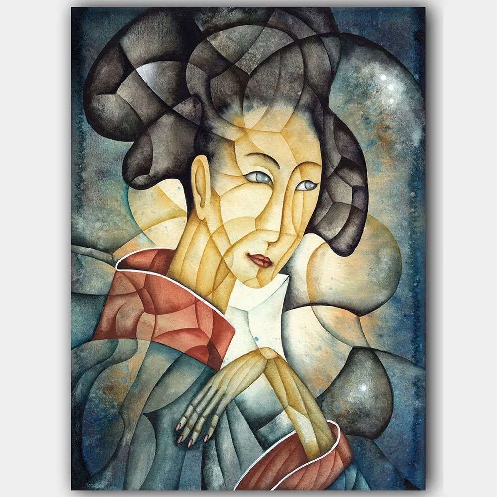 Πίνακας Καμβάς 441HPE1203 70x100cm Multi Wallity Κάθετοι Wood, Canvas