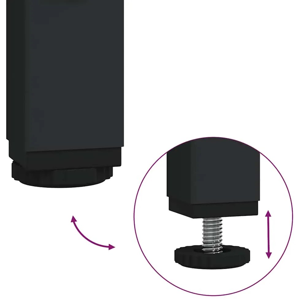 vidaXL Τραπέζι Κονσόλα Καφέ Δρυς 75 x 30,5 x 75 εκ. από Επεξεργ. Ξύλο