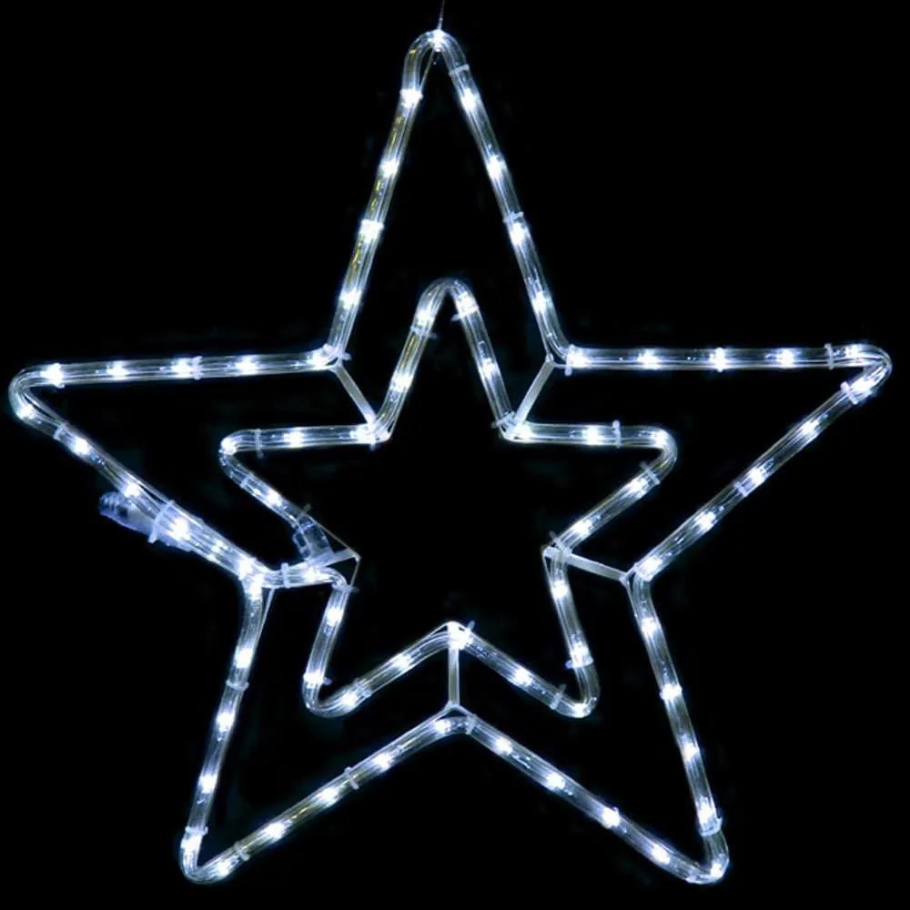 Χριστουγεννιάτικα Λαμπάκια Με Σχήμα Double Stars 72 Led X087222316 55+150cm 12,3W Clear Aca