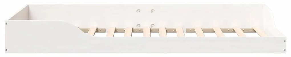 vidaXL Σκελετός Κρεβατιού Λευκό 90 x 200 cm Στερεά ξυλεία πεύκου