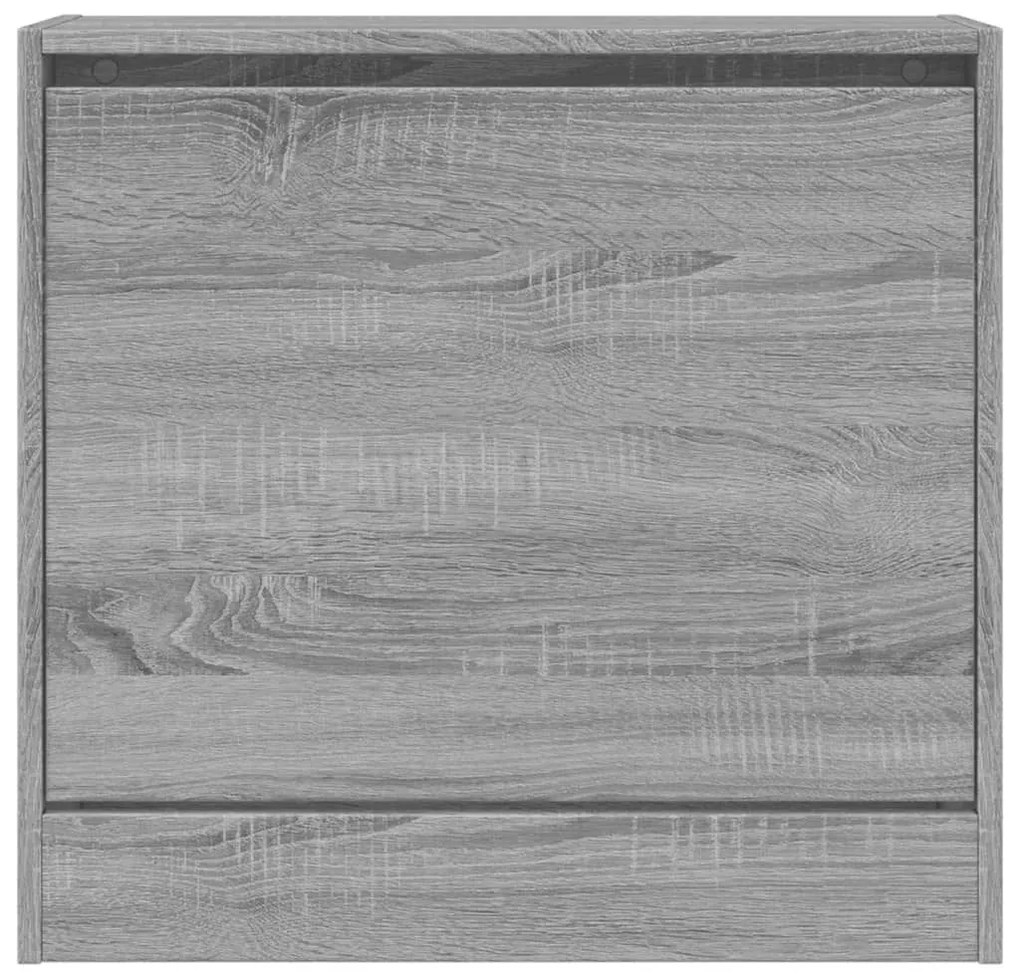 Παπουτσοθήκη Γκρι Sonoma 60x21x57 εκ. από Επεξεργ. Ξύλο - Γκρι