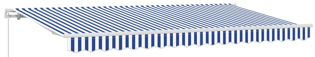 vidaXL Σκηνίτσα Αναδιπλούμενη Μπλε, Λευκό 350 x 200 cm