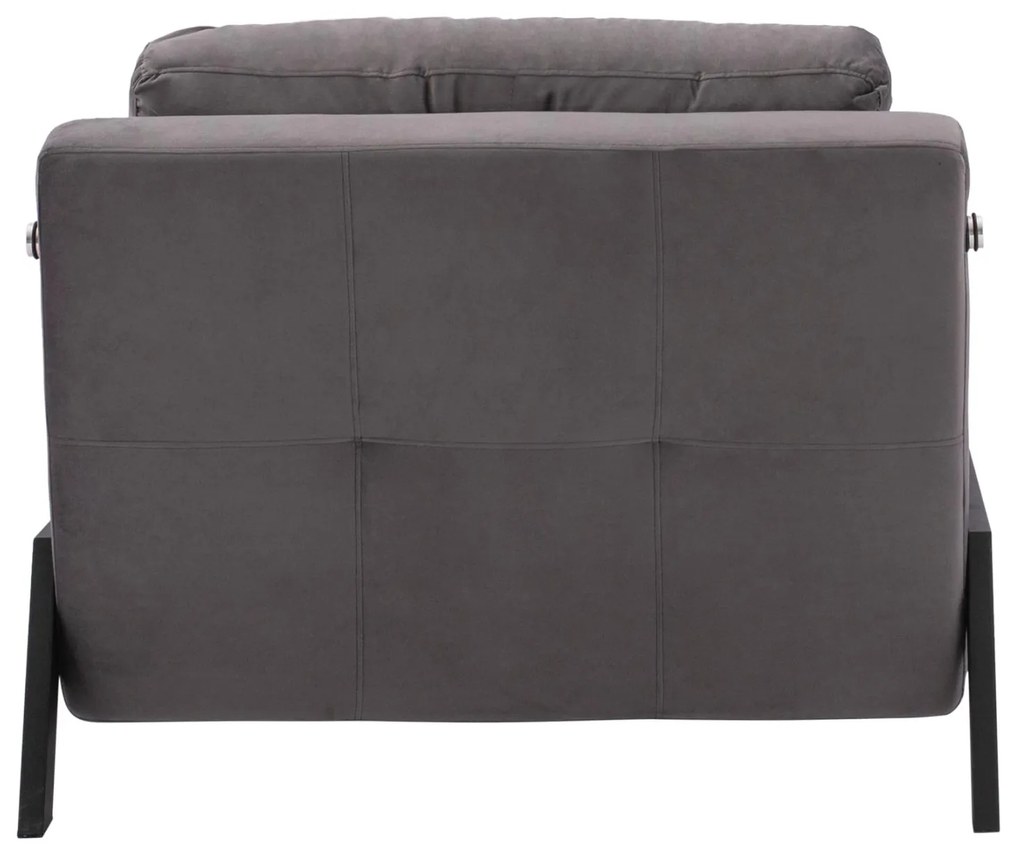 Πολυθρόνα - Κρεβάτι CONSTANCE C3078.11 Βελούδο Γκρί 95x92x66Υ εκ. 95x92x66 εκ.