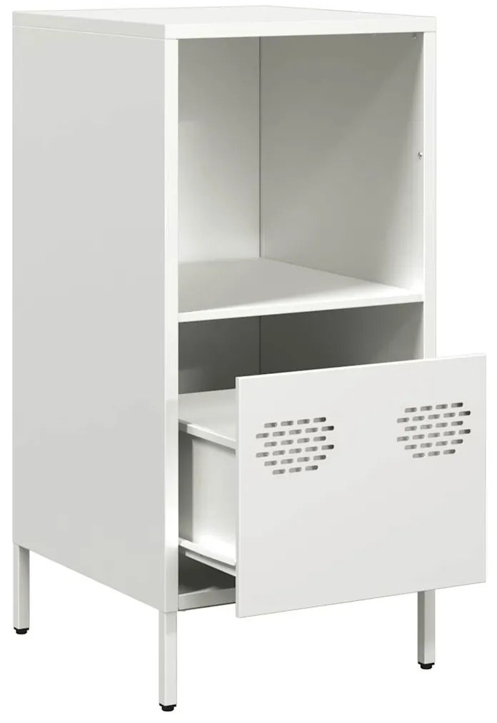 vidaXL Ντουλάπι Λευκό 35x39x73,5 εκ. από Χάλυβα Ψυχρής Έλασης