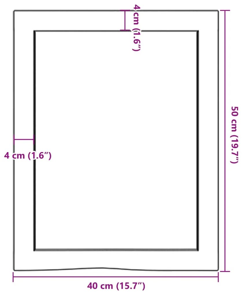 ΡΑΦΙ ΤΟΙΧΟΥ ΣΚΟΥΡΟ ΓΚΡΙ 40X50X4 ΕΚ. ΕΠΕΞΕΡΓ. ΜΑΣΙΦ ΞΥΛΟ ΔΡΥΟΣ 363753