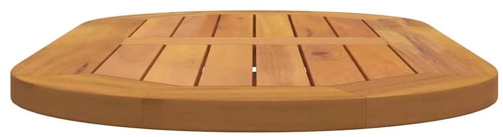 vidaXL Επιφάνεια Τραπέζι 80x40x2,2 cm Ωοειδής Μασίφ Ξύλο Ακακίας