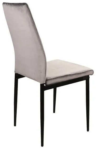 ATOM VELVET CHAIR BLACK FRAME / GRAY BLUVEL14 DIOMMI ATOMVCSZ