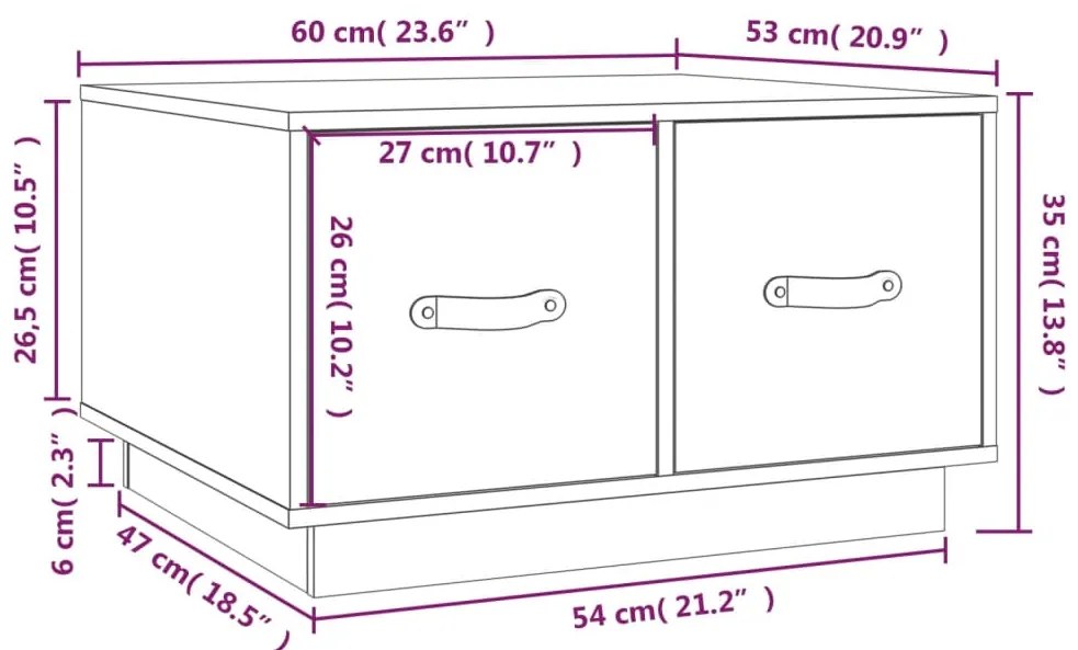 ΤΡΑΠΕΖΑΚΙ ΣΑΛΟΝΙΟΥ ΚΑΦΕ ΜΕΛΙ 60X53X35 ΕΚ. ΜΑΣΙΦ ΞΥΛΟ ΠΕΥΚΟΥ 820969